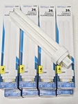 8 Pk -feit Pld 26e/35 Bright White 26w Compact Fluorescent 4-pin Bulb 3500k. Fixed Price $18.95.