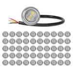 Madcatz (pack Of 50 3/4 Inch Mini Round Clear Lens Amber Side Marker Lights 3.... Fixed Price $129.38.