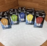Feit Multicolor 11 Watt 130 Volt Standard Base Sign Bulb Lamp 5 Colors New. Fixed Price $10.95.