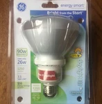 3- Ge Floodlight Light Bulb Daylight Br40 Instant Bright Cfl 26w Watt 90w R40. Fixed Price $39.95.