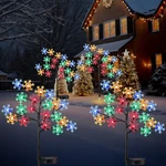 Glooglitter 2 Pcs Solar Christmas Snowflake Pathway Lights Outdoor Decorations 8. Fixed Price $42.34.