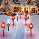 Moonflor Strawberry Jumbo C9 Christmas Pathway Lights Outdoor - 2pack Total 1.... Fixed Price $92.51.