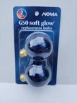Noma Soft Glow Bulbs G50 Blue Pack Of 2 Nos. Fixed Price $9.97.