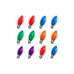 Chyparty 12-pack C7 Led Christmas Multicolor Replacement Bulbs E12 Candelabra Ba. Fixed Price $18.43.