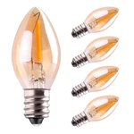 C7 Led Bulb, 0.5w Light Candle Bulbs, 5 Count (pack Of 1), Amber Glass 2200k. Fixed Price $14.59.