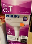 Lot Of 2 Philips Slimstyle 9.5 Watt (65w Eq) Warm White Light (2700k) Br30 Dim. Fixed Price $28.99.