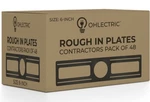 New Ohlectric (ol-48065 48-pk) Recessed Led Light Plates Slim Kit Bracket. Fixed Price $324.99.