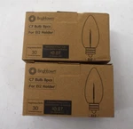 Lot Of 2 Brightown 8 Pack C7 Led Night Light Bulbs E12 Candelabra Warm White. Fixed Price $16.99.