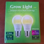 Briignite Full Spectrum Led Grow Light Bulbs 11w, 2-pack, Brand New. Fixed Price $11.99.