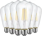 6 Pack Energetic St19 Vintage Led Edison Bulbs, 60 Watt Equivalent, Daylight 5k. Fixed Price $26.60.