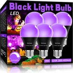 Led Black Light Bulbs 6 Pack, A19 9w Uv Replace Up To 100w, 120v E26. Fixed Price $33.99.