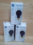 3ct: Ge 60w Specialty Black Light Fluorescent Effect Bulb A19 Style Medium Base. Fixed Price $28.88.