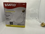 Satco S3011 40 Watt Globe G40 Light Bulb 2700k, 5 X7. Fixed Price $14.45.
