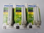 Lot Of 3 Philips 13w Pl-c Cool White 2700k Cfl Light Bulbs G24q-1. Fixed Price $18.99.