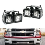 80w Led Pods W/ Foglight Location Bracket/wirings For 14-15 Chevy Silverado 1500. Fixed Price $129.09.