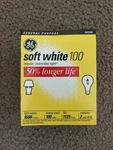 Ge Soft White 100w Bulbs (2 Pack), Collector S Item, Nos, A19, Old School. Fixed Price $29.99.