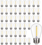48 Pack S14 Led String Light Bulbs, 1w Shatterproof & Waterproof Outdoor Indoor. Fixed Price $41.00.
