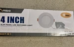 Amico 12 Pack 4in Light Slim Panel Led Recessed 5cct Contractor. Fixed Price $30.00.
