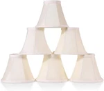 6 Chandelier Shades Only For Candelabra Bulbs Clip-on Fitter Lamp Cream White. Fixed Price $27.99.