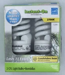 Sylvania Instant-on Candelabra Base Cfl Light Bulbs, 2 Count. Fixed Price $10.00.