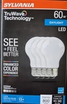 Sylvania Truwave Technology, 60w Daylight Led. Box Of 4. Brightness 800 Lumens.. Fixed Price $12.99.