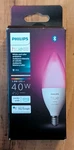 Philips Hue 40w E12 Candle White & Color Smart Bulb (556968). Fixed Price $32.00.