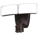 Vaxcel Zeta 2 Light Led Outdoor Motion Sensor Flood Light, Bronze - T0619. Fixed Price $99.99.