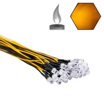 Edgelec 30pcs 12 Volt 5mm Yellow Flickering Light, 06 / 30 Pcs. Fixed Price $16.09.