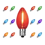 Chysuper 12pk C7 Multicolor Led Replacement Bulbs For Outdoor Christmas Lights. Fixed Price $19.42.