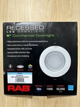 Rab 6" Commercial Recessed Led Downlight 18w 1500 Lumens Cct Selectable. Fixed Price $47.49.