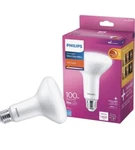 Philips Warm Glow 100w Equivalent Soft White Br30 Medium Dimmable Led Floodlight. Fixed Price $10.50.