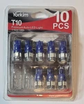 Yorkim 194 Led Bulbs Blue Super Bright New 5th Generation T10 168/2825/w5w 8ct. Fixed Price $6.26.