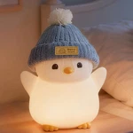Famiduo Penguin Night Light For Kids, 4.7 X 3.7 Inches, Grey Stand. Fixed Price $33.99.