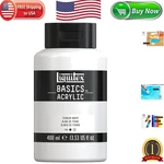 Thick & Creamy Basics Acrylic Paint 400ml - Titanium White For Creative Projects. Fixed Price $30.59.