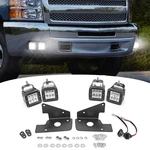Dasen 3 Inch 24w Led Fog Light Pods & Front Hidden Bumper Mounting Bracket Ki.... Fixed Price $130.29.