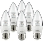Led Torpedo Tip B11 Chandelier Light Bulb 7w, 60w, 500lm (e26) 40k, Clear 6pk. Fixed Price $36.63.