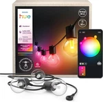 Philips Hue Festavia Globe Outdoor String Lights, Color 91ft 32 Bulbs, Black. Fixed Price $299.99.