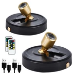 Hofuy 2-pack Wireless Led Spotlight Rechargeable Picture Lights Indoor, Plant La. Fixed Price $38.34.