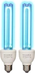 Baimnocm 2 Pack Uvc Light Bulb Ozone Free, Uv Lamp 25 Watt, 254nm Weavelength.... Fixed Price $45.30.