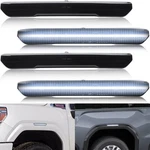 Njsbyl Led Side Marker Lights Assembly For 2020 White Front Rear(smoked Lens). Fixed Price $95.69.