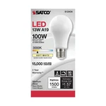 Satco S12434 - 13.5 Watt A19 Soft White Led Bulbs 3000k 120 Volt (3 Pack). Fixed Price $14.99.