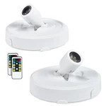 2-pack Led Spot Light Indoor Battery Operated Stick Up Lights With Remote.... Fixed Price $32.32.