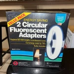 Two Energy Saver Circular Fluorescent Adapters W/bulbs Model 5000-2b New Sealed!. Fixed Price $30.00.