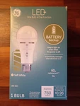 Ge Led+ Battery Backup A21 Light Bulb Soft White 760 Lumens, 60w E26 Medium Base. Fixed Price $13.35.