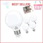 Hansang G25 Led Bathroom Light Bulbs, E26 Base 4000k Natural Daylight Vanity Mir. Fixed Price $18.10.
