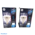 Lot Of 2 Ge Reveal Led Hd+ Light 65 Watt Lightbulbs Dimmable 700 Lumens Br30. Fixed Price $14.14.