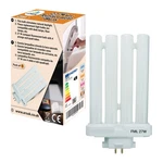 27w Fluorescent Daylight Bulb For Reading Lamps, 4 Pin Gx10q-4 Quad Tube (6500k). Fixed Price $13.51.