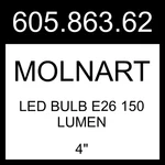 Ikea Molnart Led Bulb E26 150 Lumen Globe Brown Clear Glass 4" 605.863.62. Fixed Price $67.99.