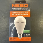 Nebo Blackout Emergency Led Light Bulb Remains On Without Power Neb-are-0003. Fixed Price $16.00.