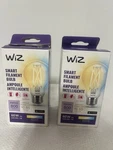 Wiz Smart Dimmable Filament Bulb Clear 60w A19 E26 2 Pack. Fixed Price $23.99.
